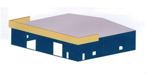 Metal Building Canopy Diagram