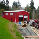 Pre-fabricated metal warehouse building