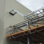Exterior metal building structure